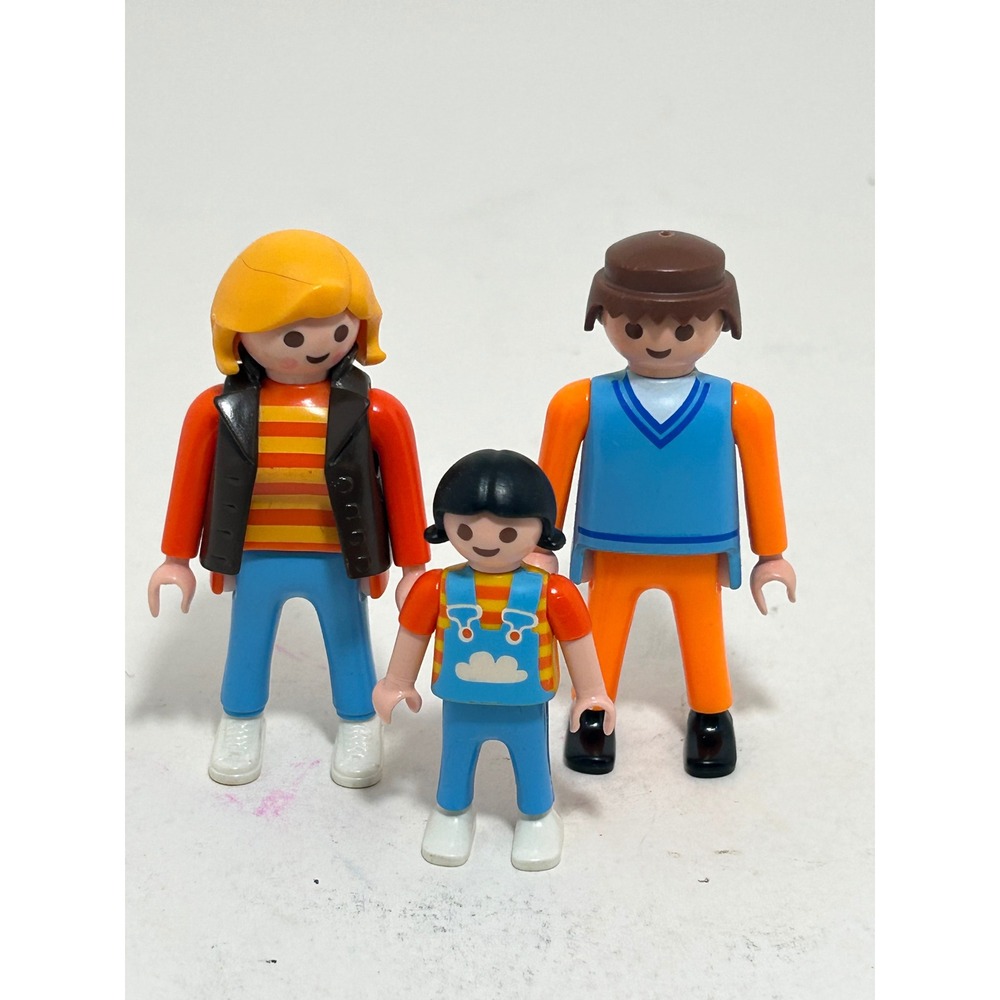 Playmobil Family Figure Set Mother‎ Father Child 3 Piece Lot Vintage Geobra